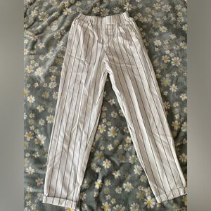 Work striped pants